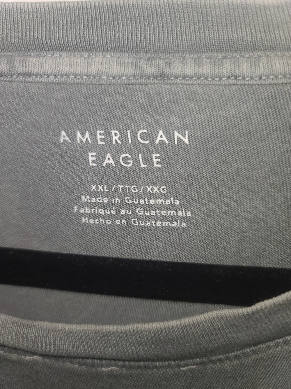 American Eagle Gray Crewneck Logo Tee - Picture 2 of 2